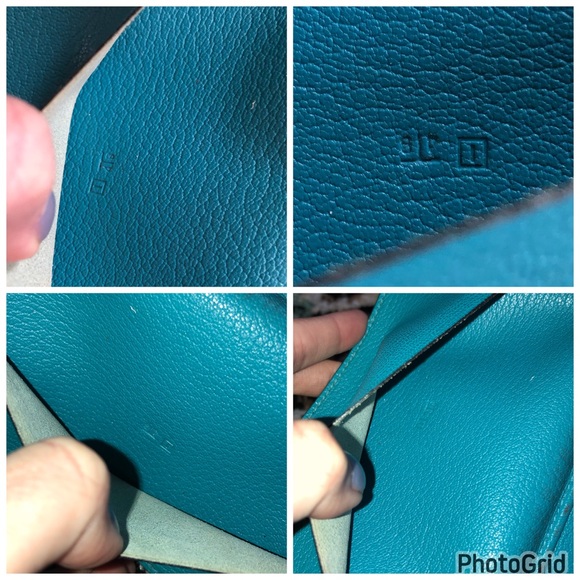 Hermès AUTHENTIC Vision Simple Leather Agenda Notebook Cover Dark Brown Blue - Picture 16 of 16